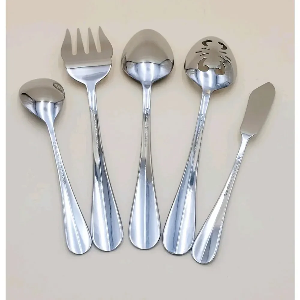 International Stainless SIMPLICITY 5 Serving pieces NEW